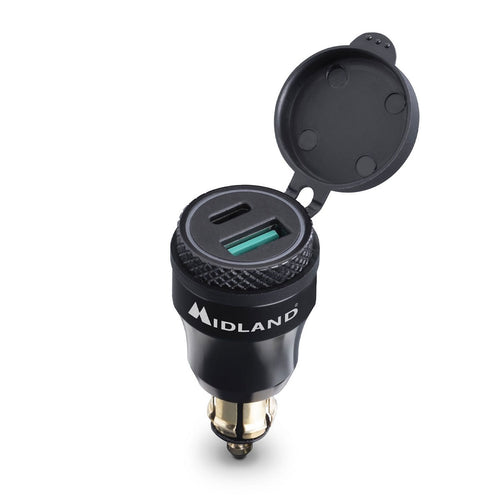 MP-DIN-USB C CARICATORE USB+USB-C DIN