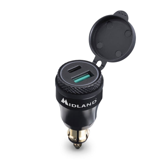 MP-DIN-USB C CARICATORE USB+USB-C DIN