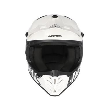 CASCO CROSS BAMBINO ACERBIS PROFILE  BIANCO-NERO TAGLIA 50