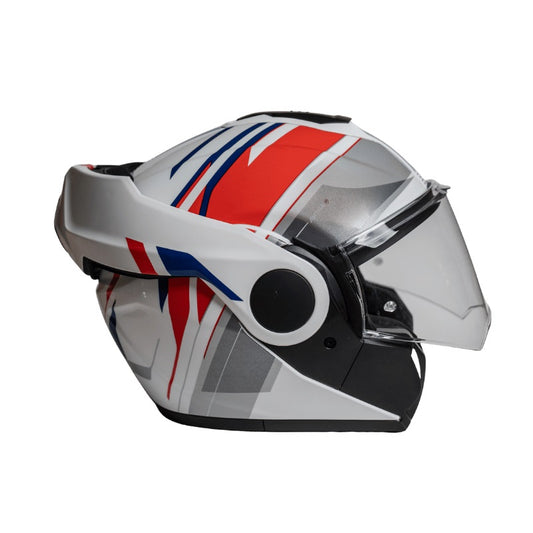 CASCO CONVERTIBILE MPH ARTRA BIANCO ROSSO BLU LUCIDO ECE 22.06