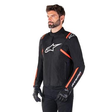 GIUBBINO UOMO TESSUTOALPINESTARS T-SPS V2 WP NERO BIANCO ROSSO FLU O