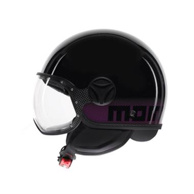 CASCO JET FGTR CLASSIC MOMODESIGN E2206 STRIPES NERO LUCIDO-FUCSIA - Della Categoria Caschi Jet Produttore MomoDesign - A soli €186.15! Acquista ora su Due Ruote Accessori