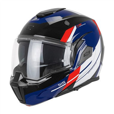CASCO CGM REVERSIBILE MODULARE 515G VERSO SPORT NERO ROSSO BLU