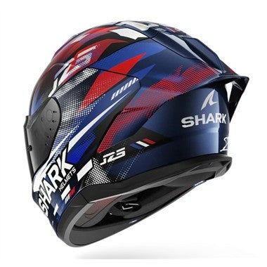 CASCO SHARK SKWAL CUP REPLICA ZARCO GP DE FRANCE BLUE CHROME RED