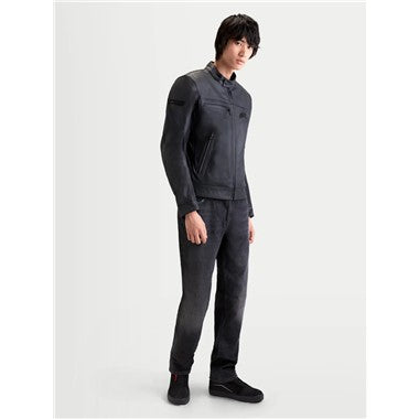 GIUBBINO UOMO PELLE ALPINESTARS MAVER-X LEATHER NERO