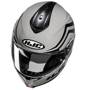 CASCO MODULARE HJC C91N NEPOS MC5 GRIGIO NERO LUCIDO
