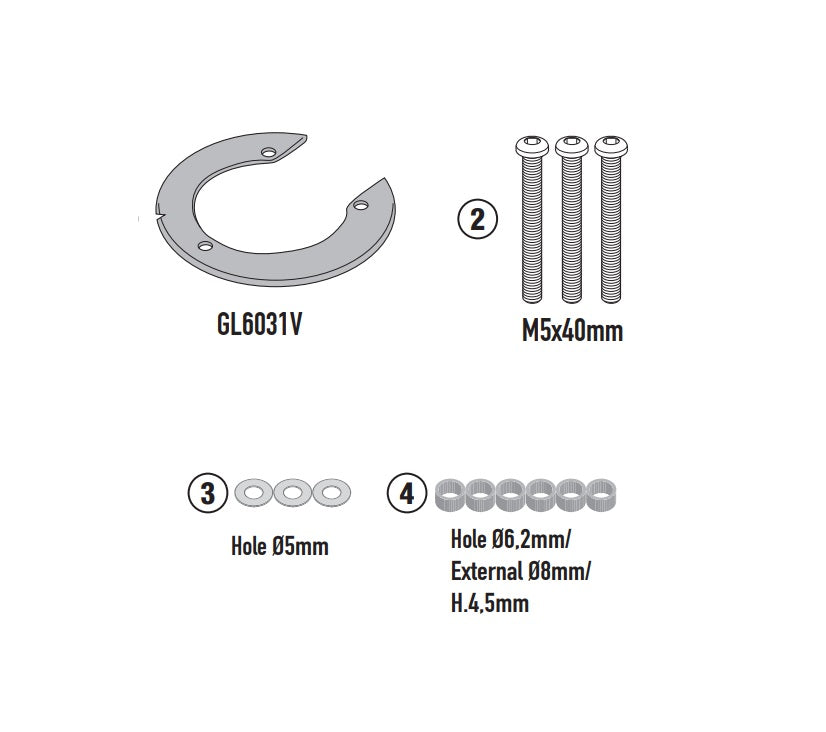 FLANGIA METALLICA BF93 KOVE 800X PRO 2024 X BORSA TANK LOCK GIVI - Della Categoria Borse Serbatoio Tank loock Produttore Givi - A soli €17.25! Acquista ora su Due Ruote Accessori