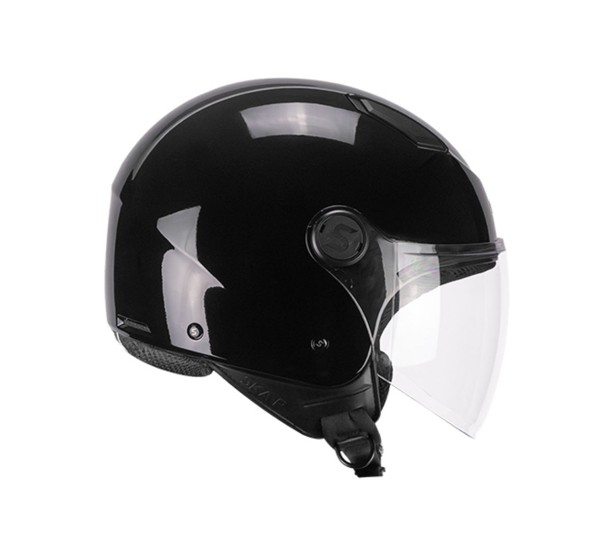 CASCO JET SKA-P 1LHA LUKE MONO NERO LUCIDO - Della Categoria Caschi Jet Produttore CGM HELMETS - A soli €44.25! Acquista ora su Due Ruote Accessori