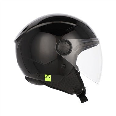 CASCO JET ACERBIS BREZZA OMOL.22.06 NERO LUCIDO