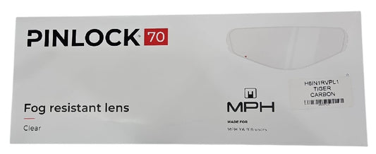PINLOCK ANTIFOG 70 MPH TIGER-TIGER CARBON
