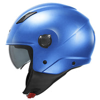 CASCO DEMI-JET KV58 BLU LUCIDO