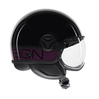 CASCO JET FGTR CLASSIC MOMODESIGN E2206 STRIPES NERO LUCIDO-FUCSIA - Della Categoria Caschi Jet Produttore MomoDesign - A soli €186.15! Acquista ora su Due Ruote Accessori