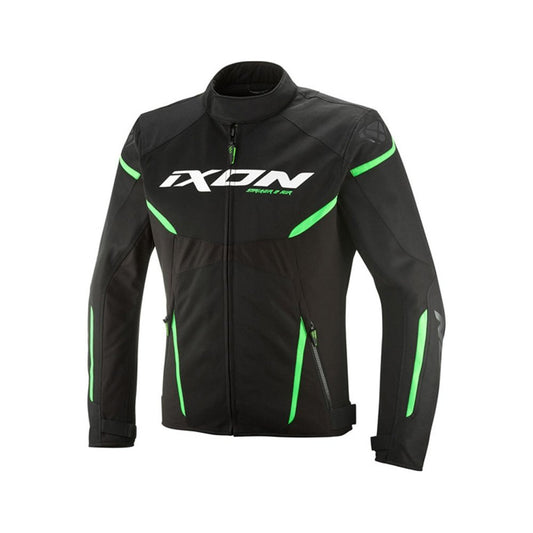 GIUBBOTTO IXON TSUTO STRIKER2 AIR WP UOMO NERO-VERDE