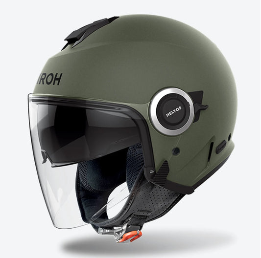 CASCO AIROH JET HELYOS HE670 VERDE OPACO ECE 2206 - Della Categoria Caschi Jet Produttore Airoh - A soli €112.50! Acquista ora su Due Ruote Accessori