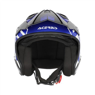 CASCO ACERBIS JET ARIA GRAPHIC NERO-BLU