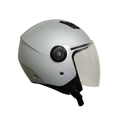 CASCO JET DIEFFE DF21 ARGENTO OPACO