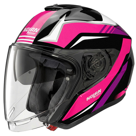CASCO NOLAN JET N40-6 PIEGA 346 BIANCO FUCSIA