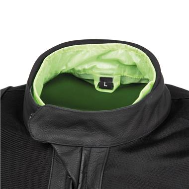 GIUBBINO UOMO ROUTER TUCANO URBANO PELLE E TESSUTO TRAFORATO NERO