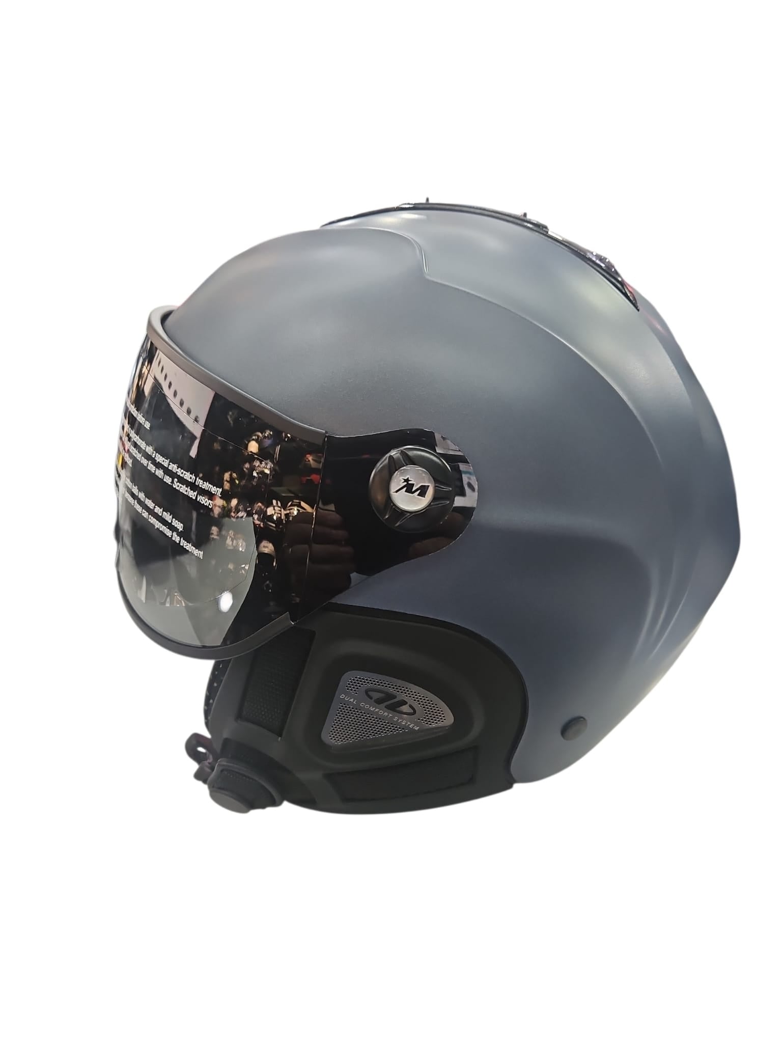 CASCO MIVIDA NEW ULTRALEGGERO OMOL. SCI-BIKE GRIGIO OPACO