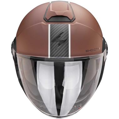 CASCO JET SCORPION EXO-CITY II CARBO MARRONE SCURO-NERO