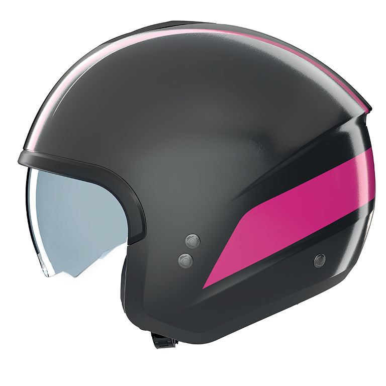 CASCO JET NOLAN N20-2 DOLCE VITA 346 GRIGIO FUCSIA