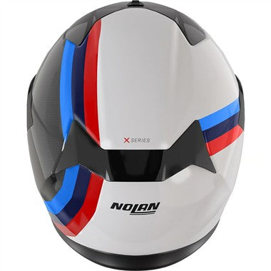 CASCO NOLAN INTEGRALE X-904 ULTRA CARBON GEMINI 351 BIANCO BLU ROSSO