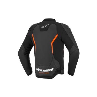 GIUBBINO ALPINESTARS PELLE GP FORCE V2 NERO ROSSO FLU