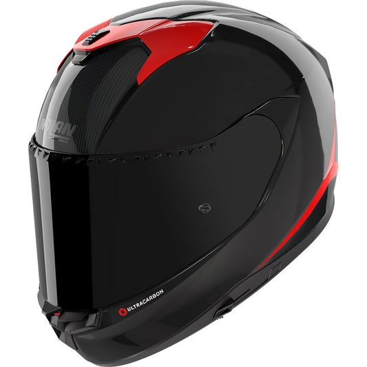 CASCO NOLAN INTEGRALE X-904 ULTRA CARBON EMBLEMA 353 NERO LUCIDO ROSSO