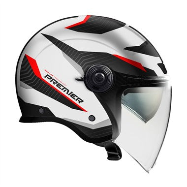 CASCO PREMIER 26 CITY FLY EVO FA 8 BIANCO NERO ROSSA LUCIDO