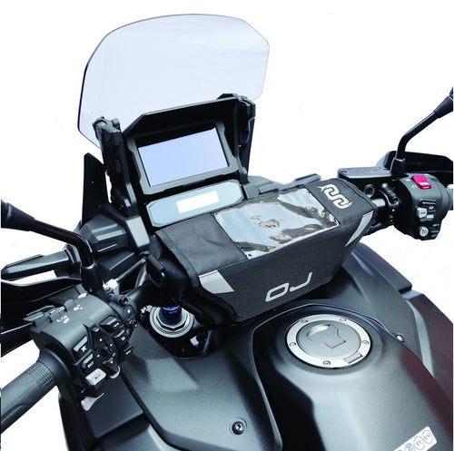 BORSELLO DA MANUBRIO X MOTO CON PORTATELEFONO HANDLE NERO