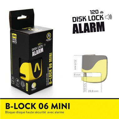 BLOCCADISCO SONORO B-LOCK-06 MINI GIALLO