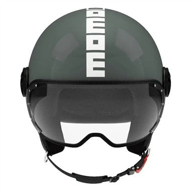 CASCO JET FGTR CLASSIC MOMODESIGN E2206 TWOFOLD FOG VERDE BIANCO NERO