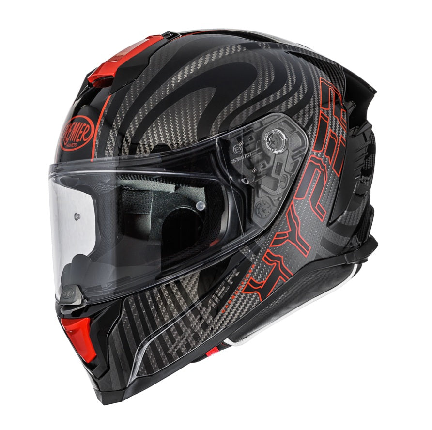 CASCO INTEGRALE PREMIER 26 HYPER CARBONIO ROSSO PS2