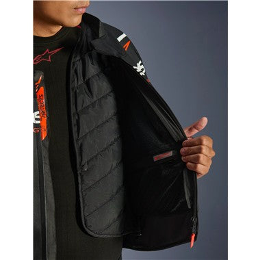 GIUBBINO UOMO PELLE ALPINESTARS GP FORCE V2 NERO BIANCO