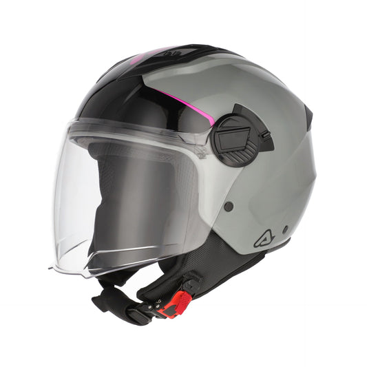 CASCO JET ACERBIS  LEVANTE GREY-PINK