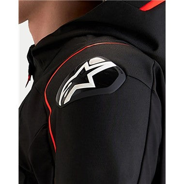 GIUBBINO ALPINESTARS ZACA V2 WATERPROOF NERO ROSSO FLU