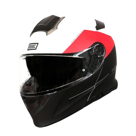 CASCO MODULARE ORIGINE BASIC VIRGIN ROSSO BIANCO NERO OPACO