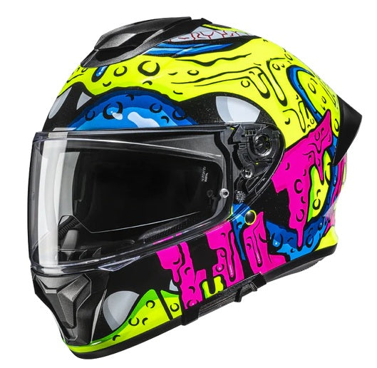 CASCO HJC INTEGRALE C71 SQUEEZE MC32 GIALLO