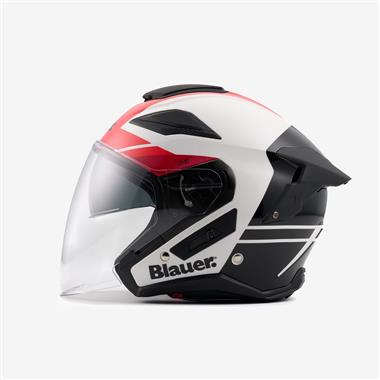 CASCO BLAUER JET-JJ01 BIANCO ROSSO NERO ECE 22-06 - Della Categoria Caschi Jet Produttore BLAUER - A soli €135.20! Acquista ora su Due Ruote Accessori