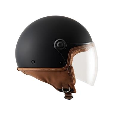 CASCO EL JETTIN 6.0 TUCANO NERO OPACO INTERNO MARRONE - Della Categoria Caschi Jet Produttore Tucano Urbano - A soli €72.25! Acquista ora su Due Ruote Accessori