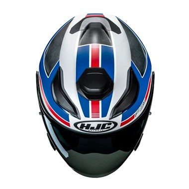 CASCO JET HJC F31 CERON MC21SF BIANCO BLU  NERO OPACO
