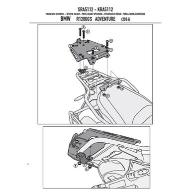 PIASTRA SRA5112 GIVI BMW R1200GS ADV 2014-16 - Della Categoria Piastre & Portapacchi Produttore Givi - A soli €145.50! Acquista ora su Due Ruote Accessori