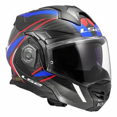CASCO REVERSIBILE LS2 FF901 ADVANT X CARBONIO FUTURE II WHITE BLUE 06