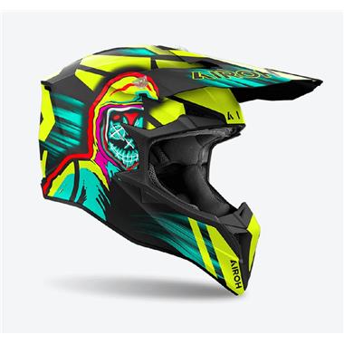 CASCO CROSS AIROH WRAAAP CYBER GIALLO OPACO - Della Categoria Caschi Enduro & Cross Produttore Airoh - A soli €135! Acquista ora su Due Ruote Accessori