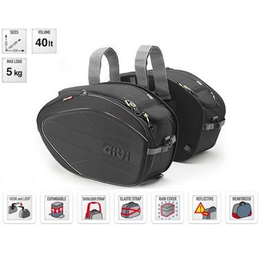 BORSE GIVI LATERALI EA100B SOFFICI 40 LITRI EASY BAG 28 - Della Categoria Borse Laterali Produttore Givi - A soli €104.25! Acquista ora su Due Ruote Accessori