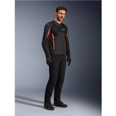 GIUBBINO UOMO ALPINESTARS AST V3 AIR NERO GRIGIO ROSSO FLU