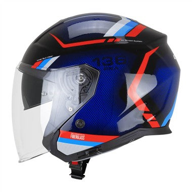 CASCO JET CGM 136M RNA FIBRA RIDE NERO BLU ROSSO