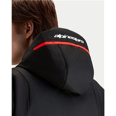 GIUBBINO ALPINESTARS ZACA V2 WATERPROOF NERO ROSSO FLU
