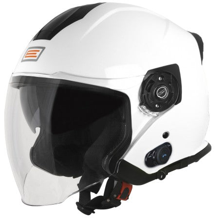 CASCO JET PALIO BIANCO CON KIT BLUETOOTH ORIGINE