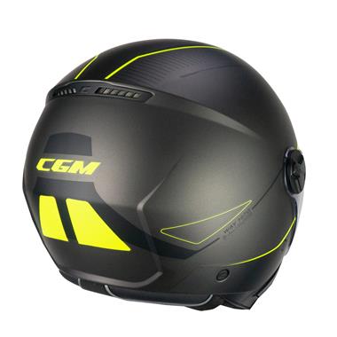 CASCO JET CGM 167G FLO WAY ANTRACITE GIALLO FLU OPACO VISIERA LUNGA - Della Categoria Caschi Jet Produttore CGM HELMETS - A soli €78! Acquista ora su Due Ruote Accessori